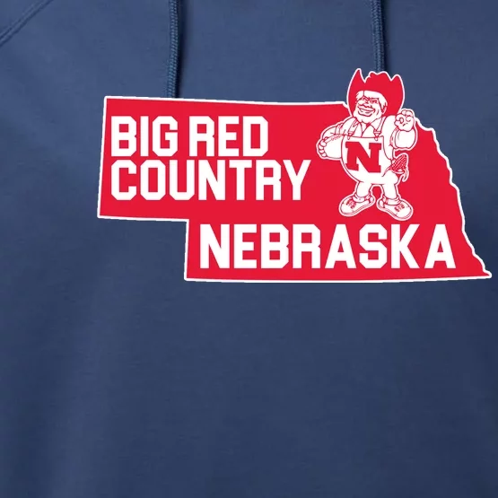 Big Red Country Nebraska Performance Fleece Hoodie