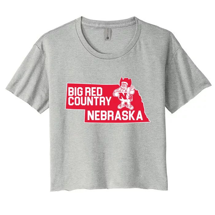 Big Red Country Nebraska Women's Crop Top Tee