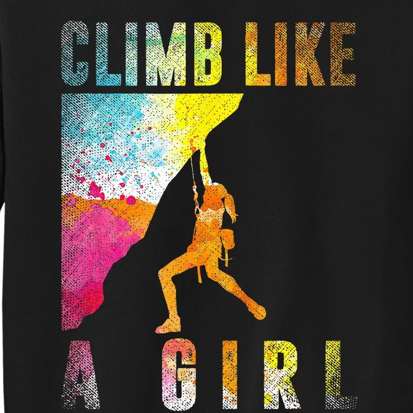 Bouldering Rock Climber Women Kids Rock Climbing Sweatshirt