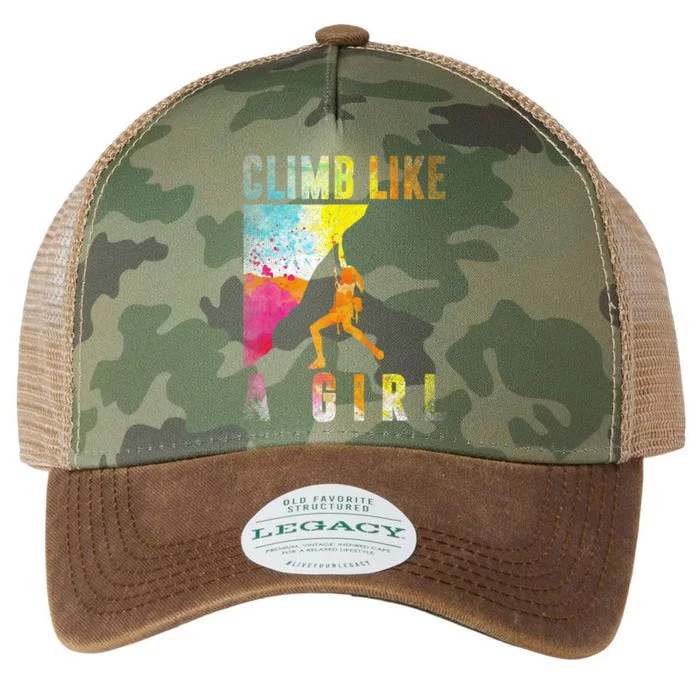 Bouldering Rock Climber Rock Climbing Legacy Tie Dye Trucker Hat