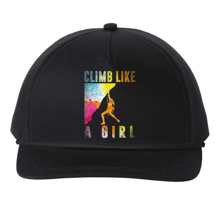 Bouldering Rock Climber Rock Climbing Snapback Five-Panel Rope Hat