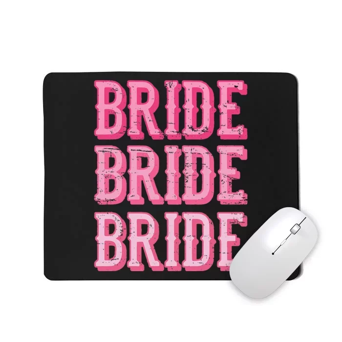 Bride Rodeo Cowgirl Bachelorette Party Wedding Mousepad