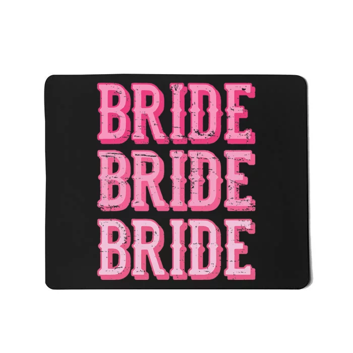 Bride Rodeo Cowgirl Bachelorette Party Wedding Mousepad