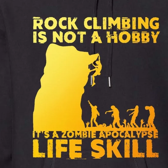 Best Rock Climbing Art For Rock Climber Bouldering Premium Hoodie