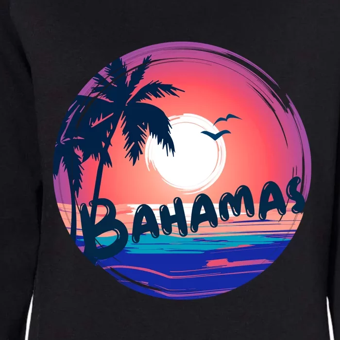 Bahamas Retro Circle Womens California Wash Sweatshirt