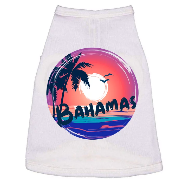 Bahamas Retro Circle Doggie Tank