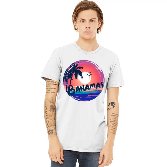 Bahamas Retro Circle Premium T-Shirt