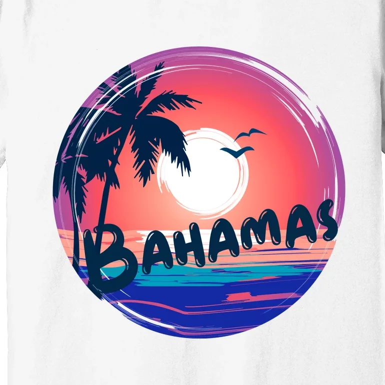 Bahamas Retro Circle Premium T-Shirt