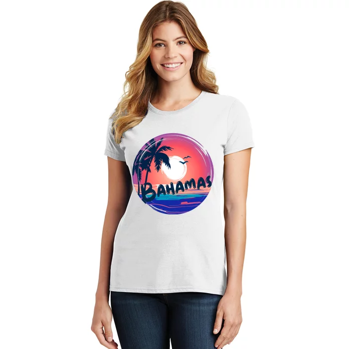 Bahamas Retro Circle Women's T-Shirt