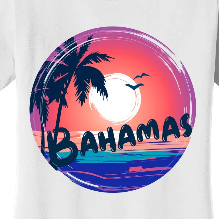 Bahamas Retro Circle Women's T-Shirt