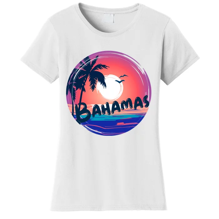 Bahamas Retro Circle Women's T-Shirt