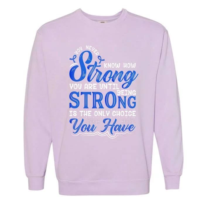 Blue Ribbon Colon Cancer Garment-Dyed Sweatshirt