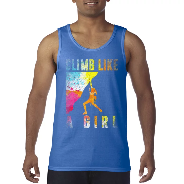 Bouldering Rock Climber Rock Climbing Tank Top