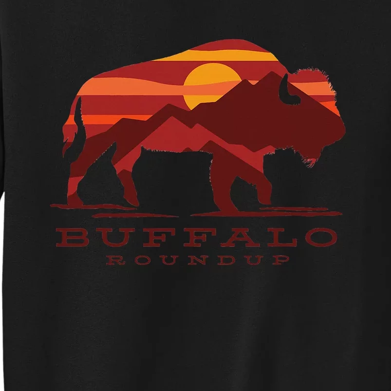 Buffalo Roundup Custer State Park South Dakota Sunset Tall Sweatshirt