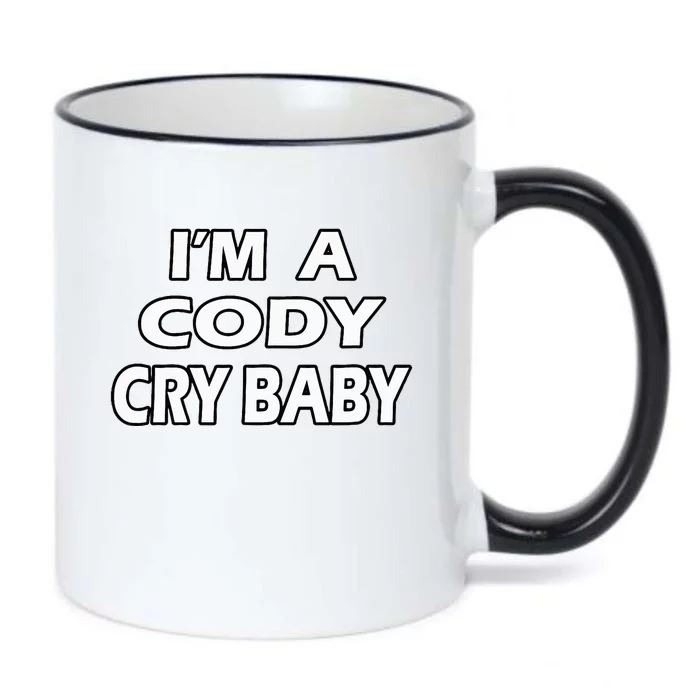 Baby Rhodes Cry Baby Wrestling Black Color Changing Mug