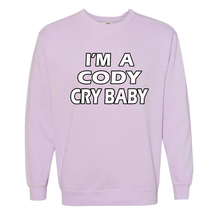 Baby Rhodes Cry Baby Wrestling Garment-Dyed Sweatshirt