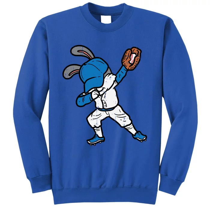 Bunny Rabbit Dab Baseball Easter Sport Pitcher Gift Tall Sweatshirt