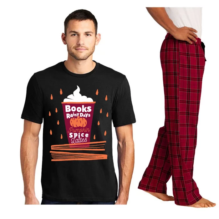 Books Rainy Days Pumpkin Spice Lattes Gift Pajama Set