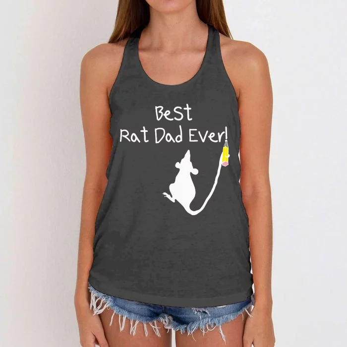 Best Rat Dad Ever Women's Knotted Racerback Tank