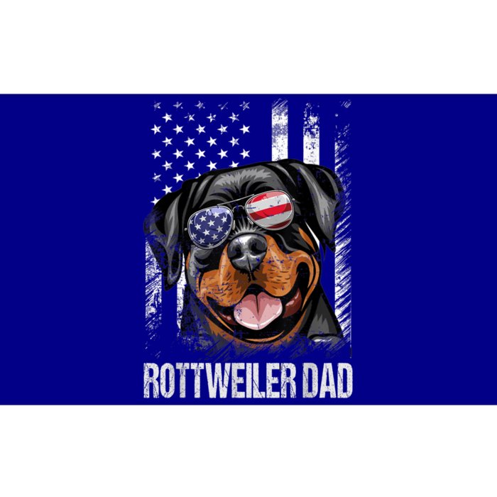 Best Rottweiler Dad Ever American Flag Dog Lover Gift Bumper Sticker