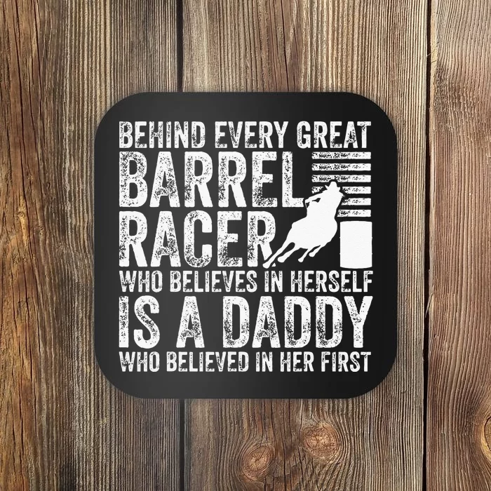 Barrel Racer Daddy Dad Father Barrel Racing Coaster