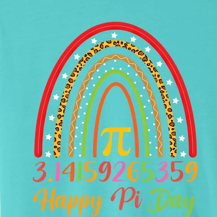 Boho Rainbow Design Geek Lover Math Teacher Happy Pi Day Gift ChromaSoft Performance T-Shirt