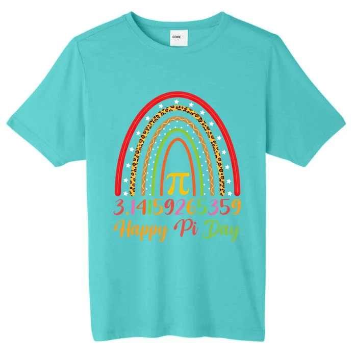 Boho Rainbow Design Geek Lover Math Teacher Happy Pi Day Gift ChromaSoft Performance T-Shirt