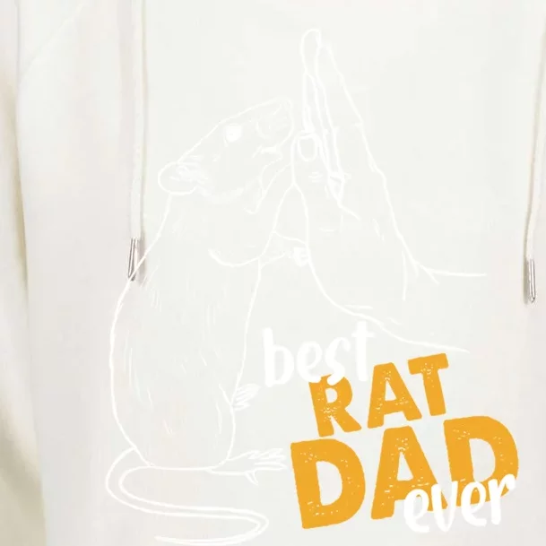 Best Rat Dad Ever Great Gift Womens Funnel Neck Pullover Hood