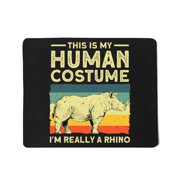 Best Rhino Design Rhino Rhinoceros Lovers Mousepad