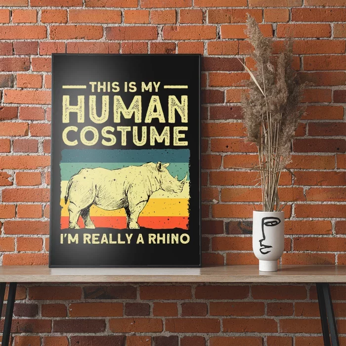 Best Rhino Design Rhino Rhinoceros Lovers Poster