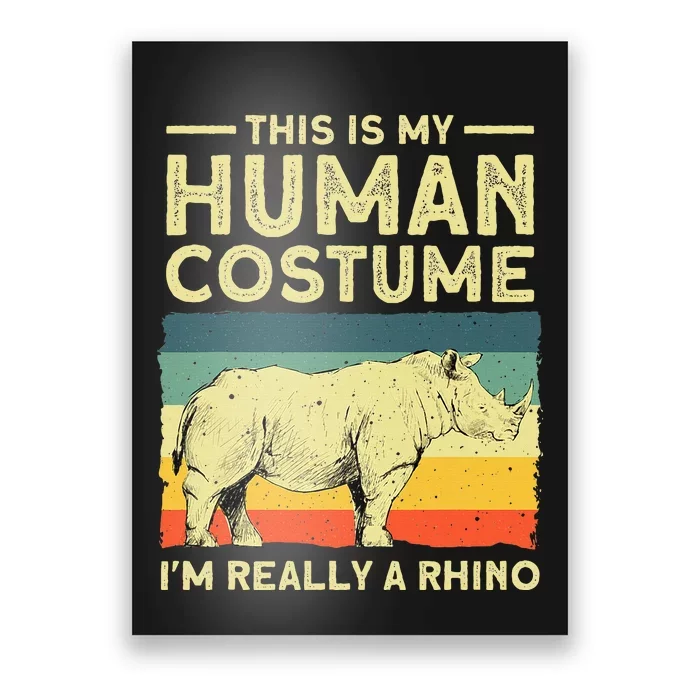 Best Rhino Design Rhino Rhinoceros Lovers Poster