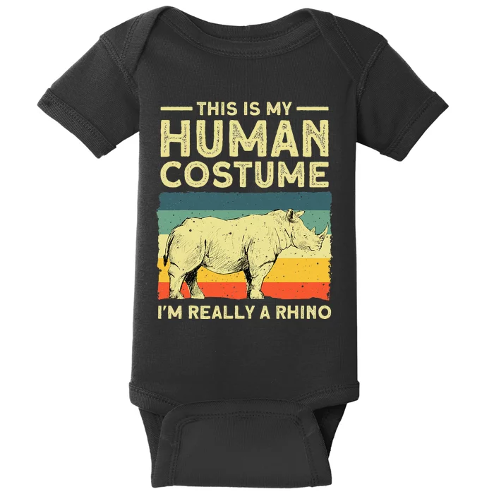 Best Rhino Design Rhino Rhinoceros Lovers Baby Bodysuit