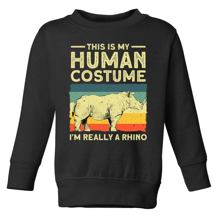 Best Rhino Design Rhino Rhinoceros Lovers Toddler Sweatshirt