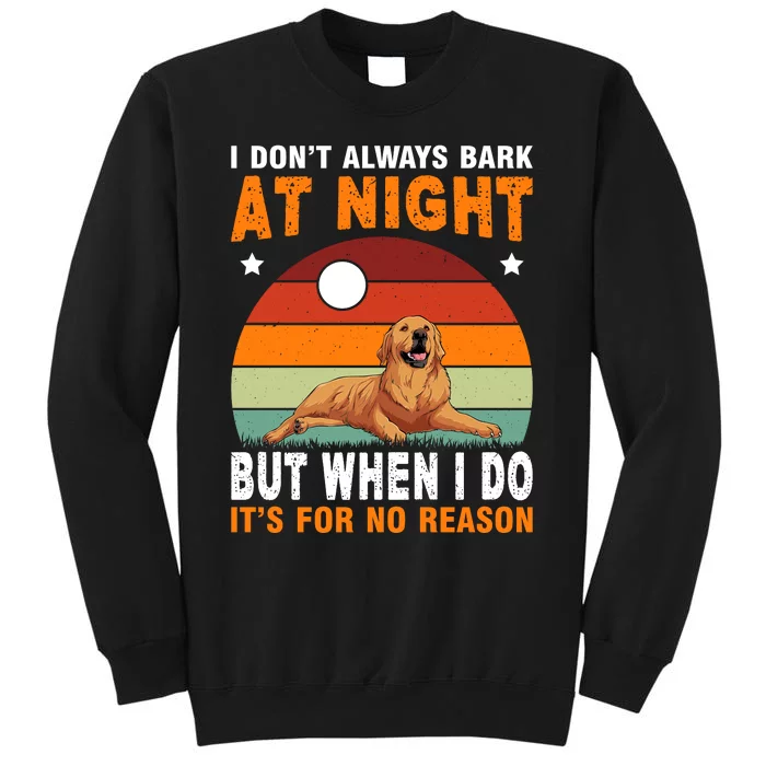 Barking Retro Dog Fun Tall Sweatshirt