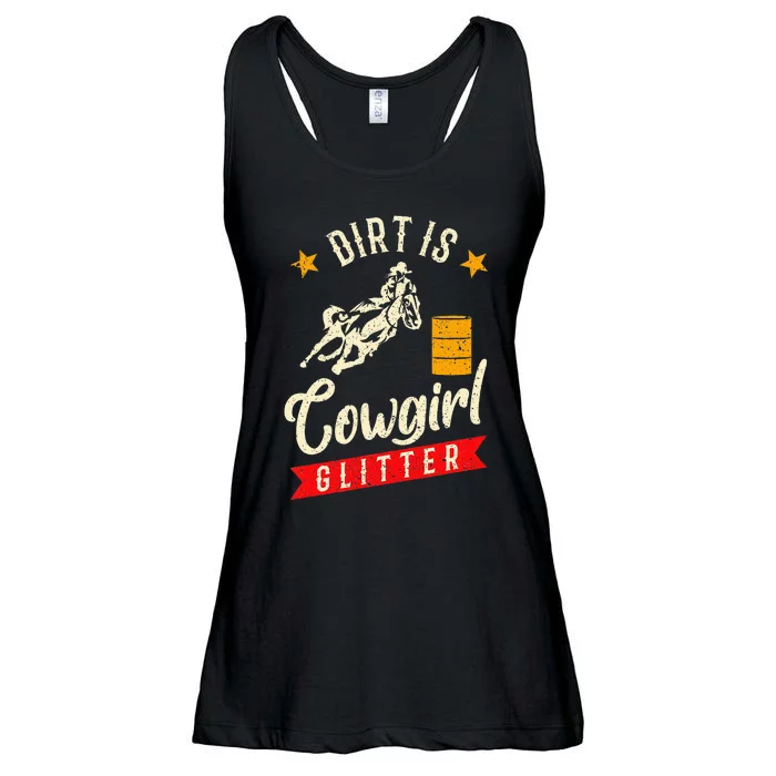 Barrel Racing Dirt Is Cowgirl Rodeo Outfit Ladies Essential Flowy Tank