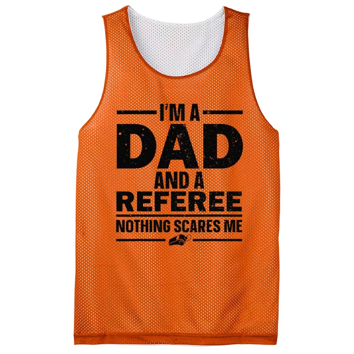 Best Referee Dad Reffing Sports Ref Referee Mesh Reversible Basketball Jersey Tank