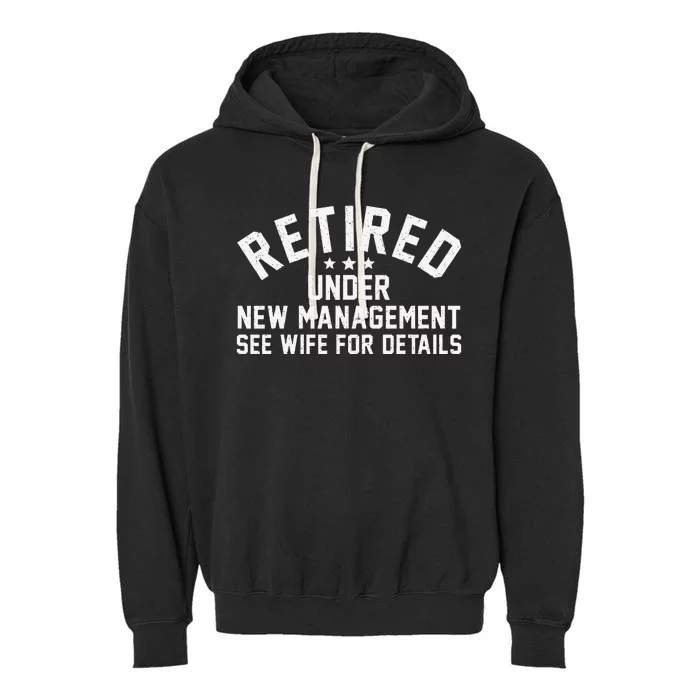 Best Retired Design Retiree Retired Retirement Gift Garment-Dyed Fleece Hoodie