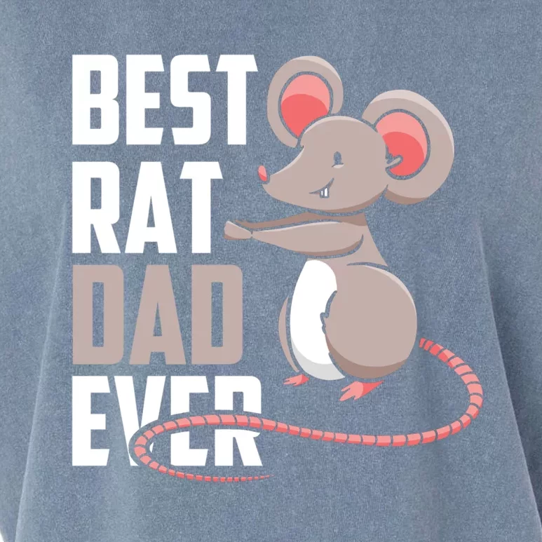 Best Rat Dad Ever Cute Animal Rats Lover Father Daddy Papa Gift Garment-Dyed Women's Muscle Tee