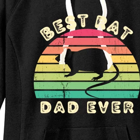 Best Rat Dad Ever Fathers Day Funny Gift Women's Fleece Hoodie