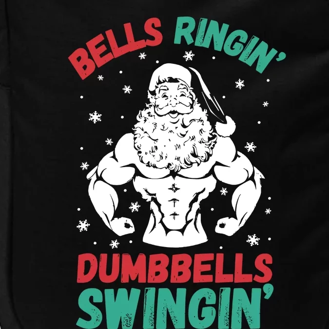 Bells Ringin Dumbbells Swingin Fitness Christmas Impact Tech Backpack