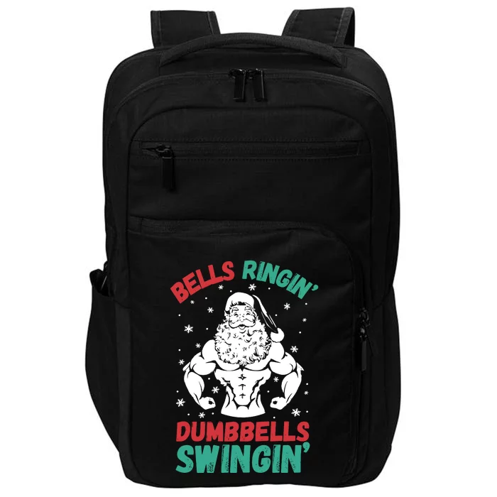 Bells Ringin Dumbbells Swingin Fitness Christmas Impact Tech Backpack