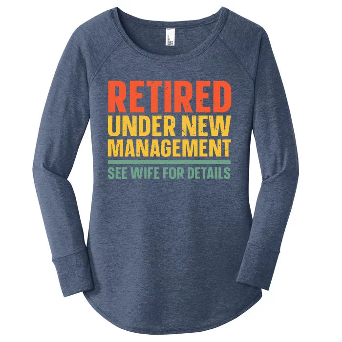 Best Retired Design For Retiree Retired Retirement Women's Perfect Tri Tunic Long Sleeve Shirt