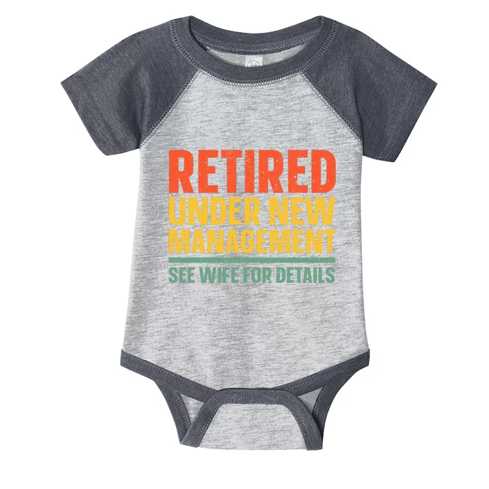 Best Retired Design For Retiree Retired Retirement Infant Baby Jersey Bodysuit