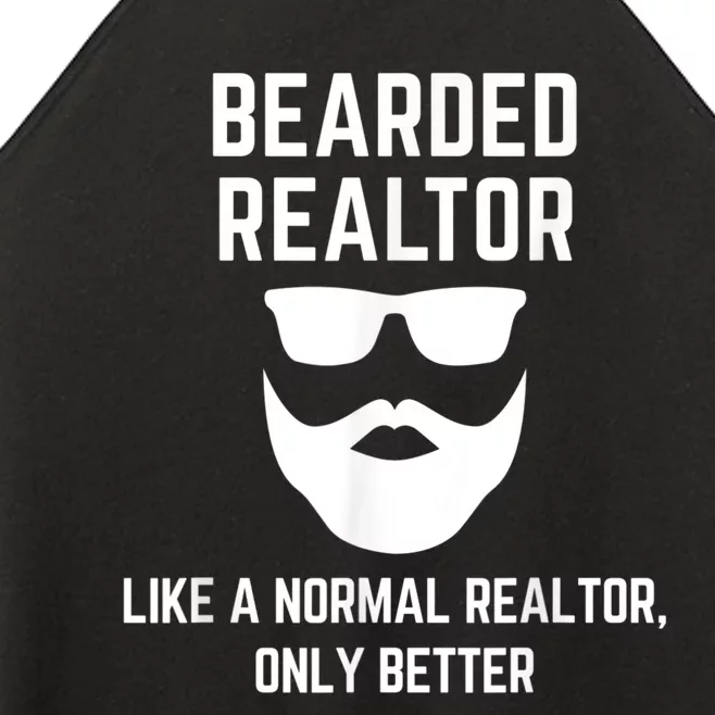 Bearded Realtor Definition Funny Male Real Estate Agent Women’s Perfect Tri Rocker Tank