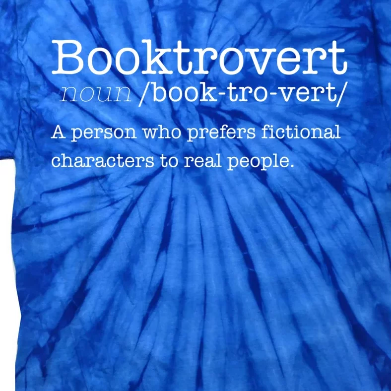 Booktrovert Reading Dictionary Funny Book Introvert Meme Funny Gift Tie-Dye T-Shirt