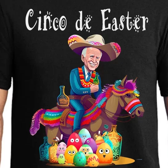 Biden Ride Donkey, Sombrero, Easter Egg Hunt Pajama Set