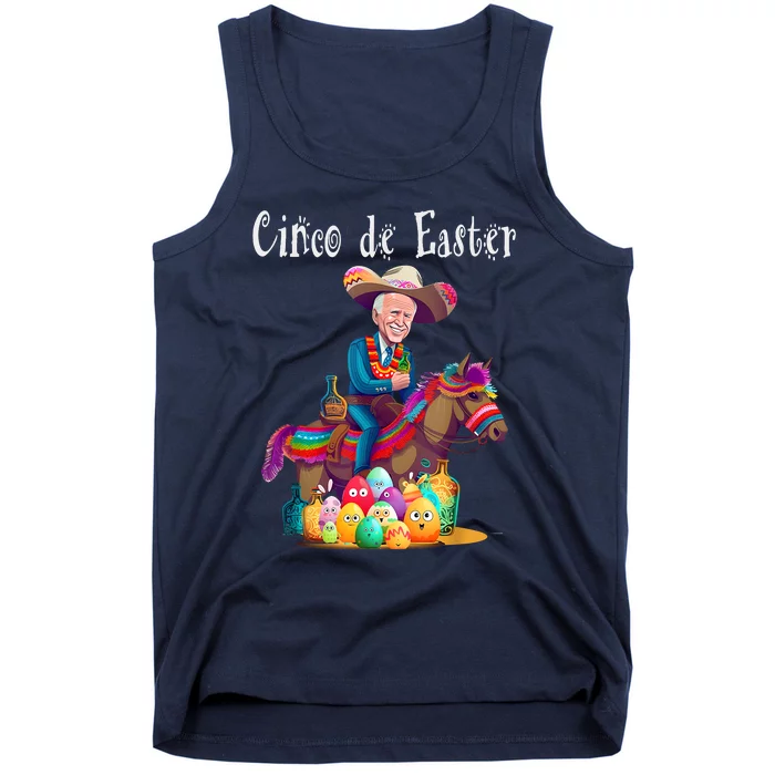 Biden Ride Donkey, Sombrero, Easter Egg Hunt Tank Top