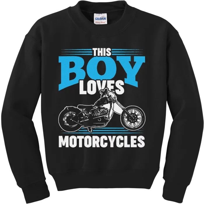 Born Ride Dirt Bikes Forced School Funny Motocross Kids Sweatshirt