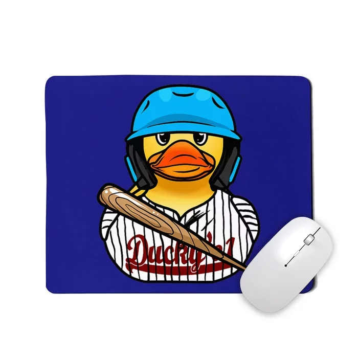 Baseball Rubber Duck Sporty Mousepad