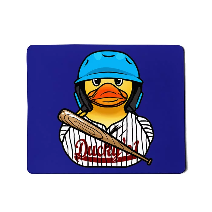 Baseball Rubber Duck Sporty Mousepad